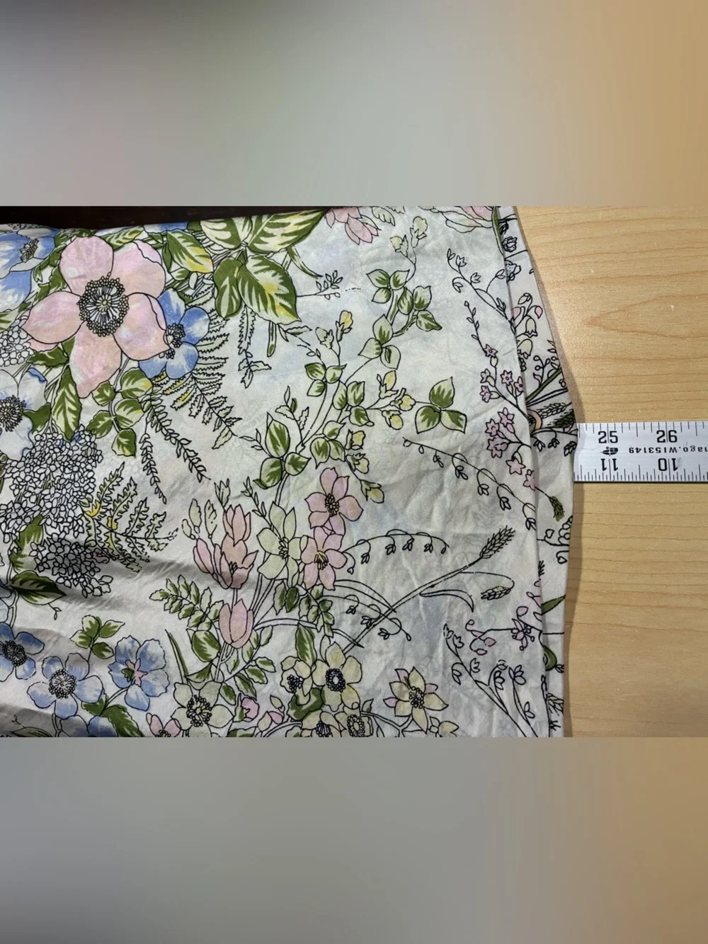 Y2K Froxx SILK Watercolor Floral Bamboo Ring Halter Top USA MADE Vintage Large - Picture 7 of 7